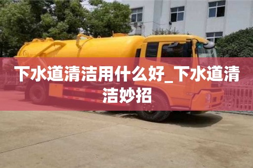 下水道清潔用什么好_下水道清潔妙招