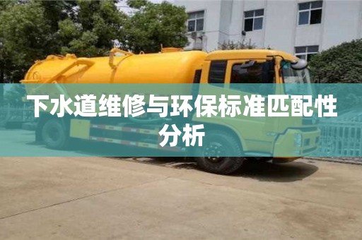 紹興下水道維修與環(huán)保標(biāo)準(zhǔn)匹配性分析