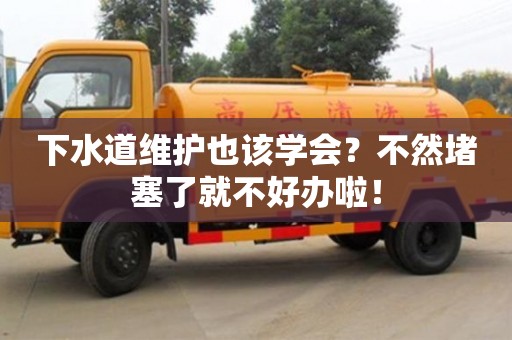 重慶下水道維護也該學會？不然堵塞了就不好辦啦！