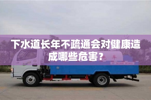 北京下水道長年不疏通會對健康造成哪些危害？