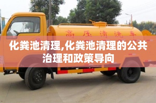 北京化糞池清理,化糞池清理的公共治理和政策導(dǎo)向