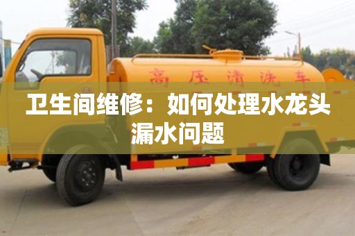 紹興衛生間維修：如何處理水龍頭漏水問題