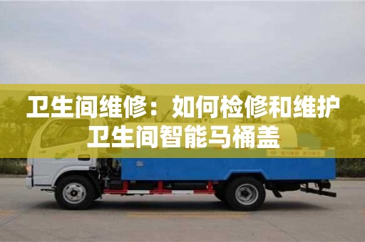 長沙衛生間維修：如何檢修和維護衛生間智能馬桶蓋
