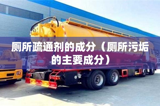 紹興廁所疏通劑的成分（廁所污垢的主要成分）