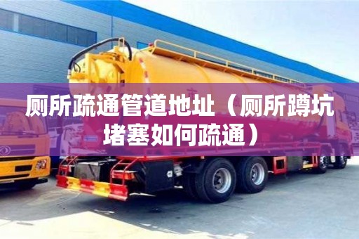 廁所疏通管道地址（廁所蹲坑堵塞如何疏通）