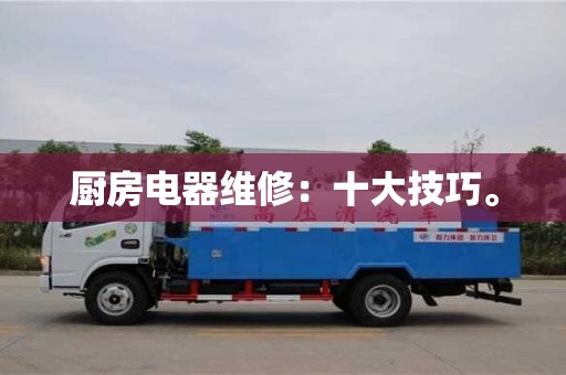 廚房電器維修:十大技巧。 廚房電器維修:十大技巧。