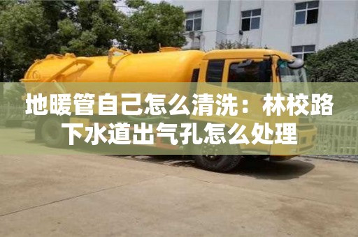 北京地暖管自己怎么清洗：林校路下水道出氣孔怎么處理