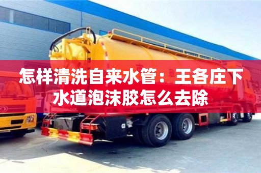 紹興怎樣清洗自來水管：王各莊下水道泡沫膠怎么去除