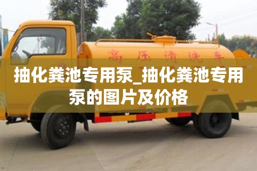 寧波抽化糞池專用泵_抽化糞池專用泵的圖片及價格