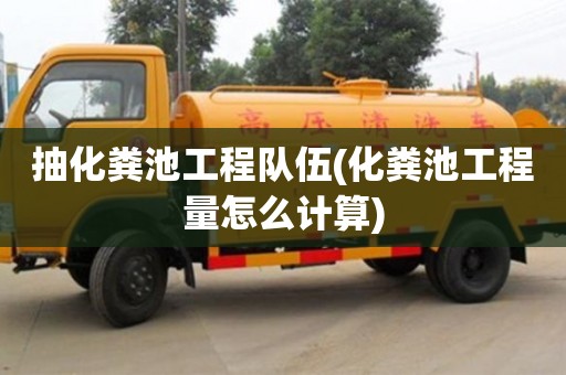 紹興抽化糞池工程隊(duì)伍(化糞池工程量怎么計(jì)算)