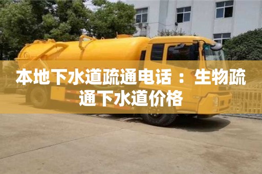 北京本地下水道疏通電話 ：生物疏通下水道價格