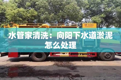 天津水管家清洗：向陽下水道淤泥怎么處理