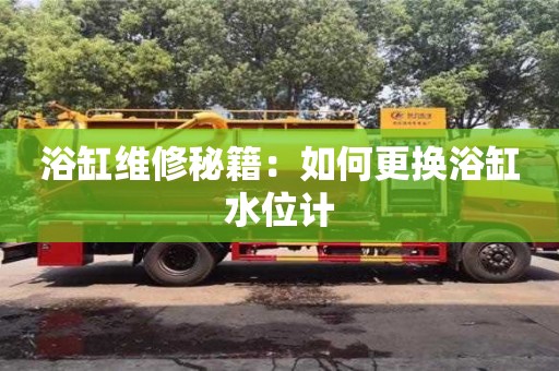 北京浴缸維修秘籍：如何更換浴缸水位計