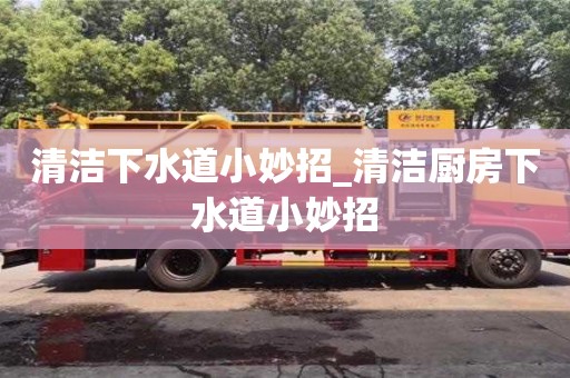 清潔下水道小妙招_清潔廚房下水道小妙招