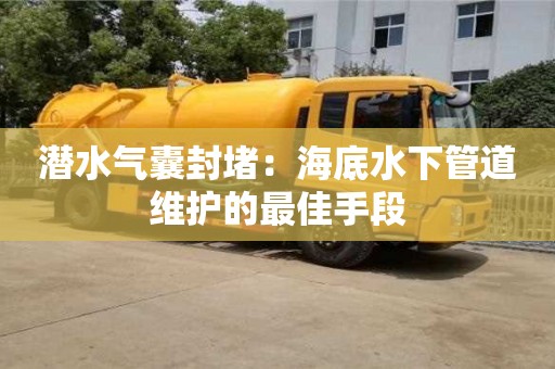 紹興潛水氣囊封堵：海底水下管道維護的最佳手段