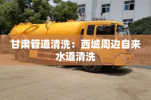 重慶甘肅管道清洗：西城周邊自來水道清洗