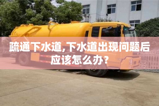 疏通下水道,下水道出現問題后應該怎么辦？