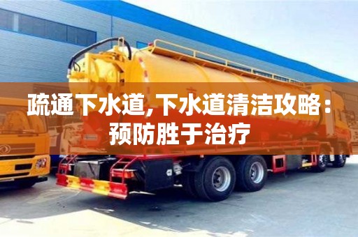 疏通下水道,下水道清潔攻略：預防勝于治療