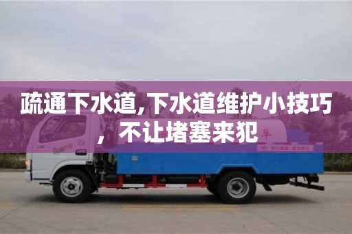 紹興疏通下水道,下水道維護小技巧，不讓堵塞來犯