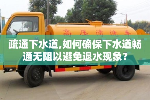 紹興疏通下水道,如何確保下水道暢通無阻以避免退水現象？