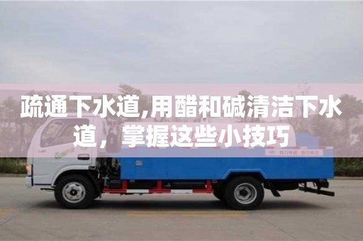 疏通下水道,用醋和堿清潔下水道，掌握這些小技巧