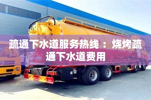 疏通下水道服務(wù)熱線 ：燒烤疏通下水道費用