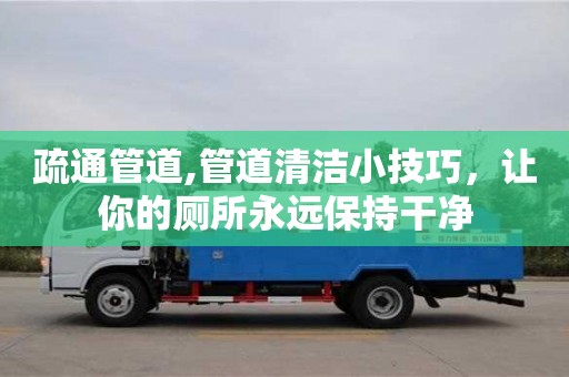 疏通管道,管道清潔小技巧，讓你的廁所永遠保持干凈