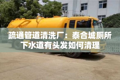 寧波疏通管道清洗廠：泰合城廁所下水道有頭發如何清理