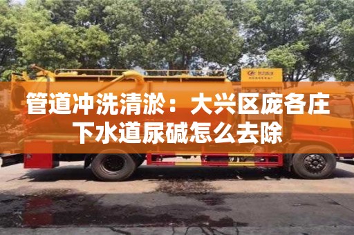 管道沖洗清淤：大興區(qū)龐各莊下水道尿堿怎么去除