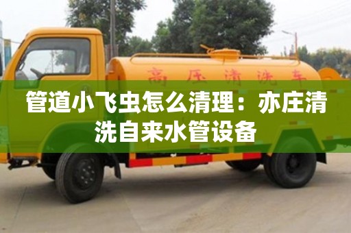 貴陽管道小飛蟲怎么清理：亦莊清洗自來水管設(shè)備