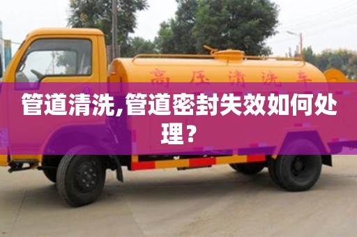 管道清洗,管道密封失效如何處理？