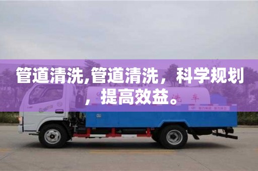 天津管道清洗,管道清洗，科學(xué)規(guī)劃，提高效益。