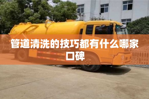 管道清洗的技巧都有什么哪家口碑