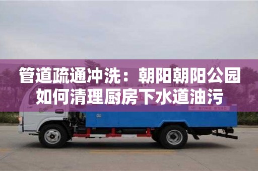 北京管道疏通沖洗：朝陽朝陽公園如何清理廚房下水道油污