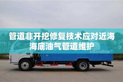 北京管道非開挖修復技術應對近海海底油氣管道維護