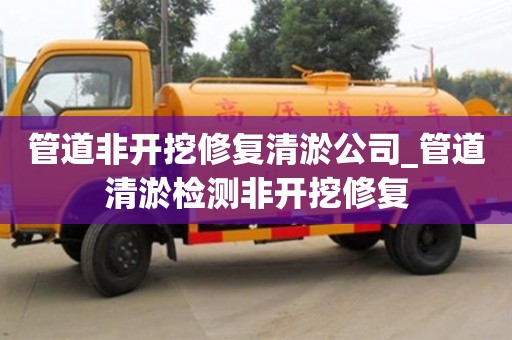 管道非開挖修復清淤公司_管道清淤檢測非開挖修復