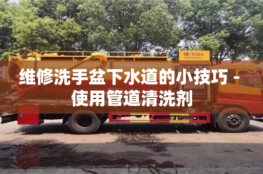 維修洗手盆下水道的小技巧 - 使用管道清洗劑 維修洗手盆下水道的小技巧 - 使用管道清洗劑