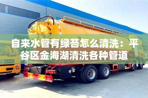 自來水管有綠苔怎么清洗：平谷區金海湖清洗各種管道