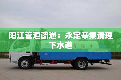 北京陽江管道疏通：永定辛集清理下水道