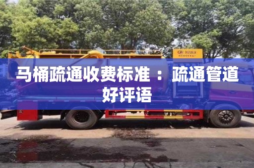 天津馬桶疏通收費標準 ：疏通管道好評語