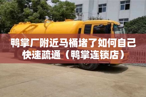 北京鴨掌廠附近馬桶堵了如何自己快速疏通（鴨掌連鎖店）